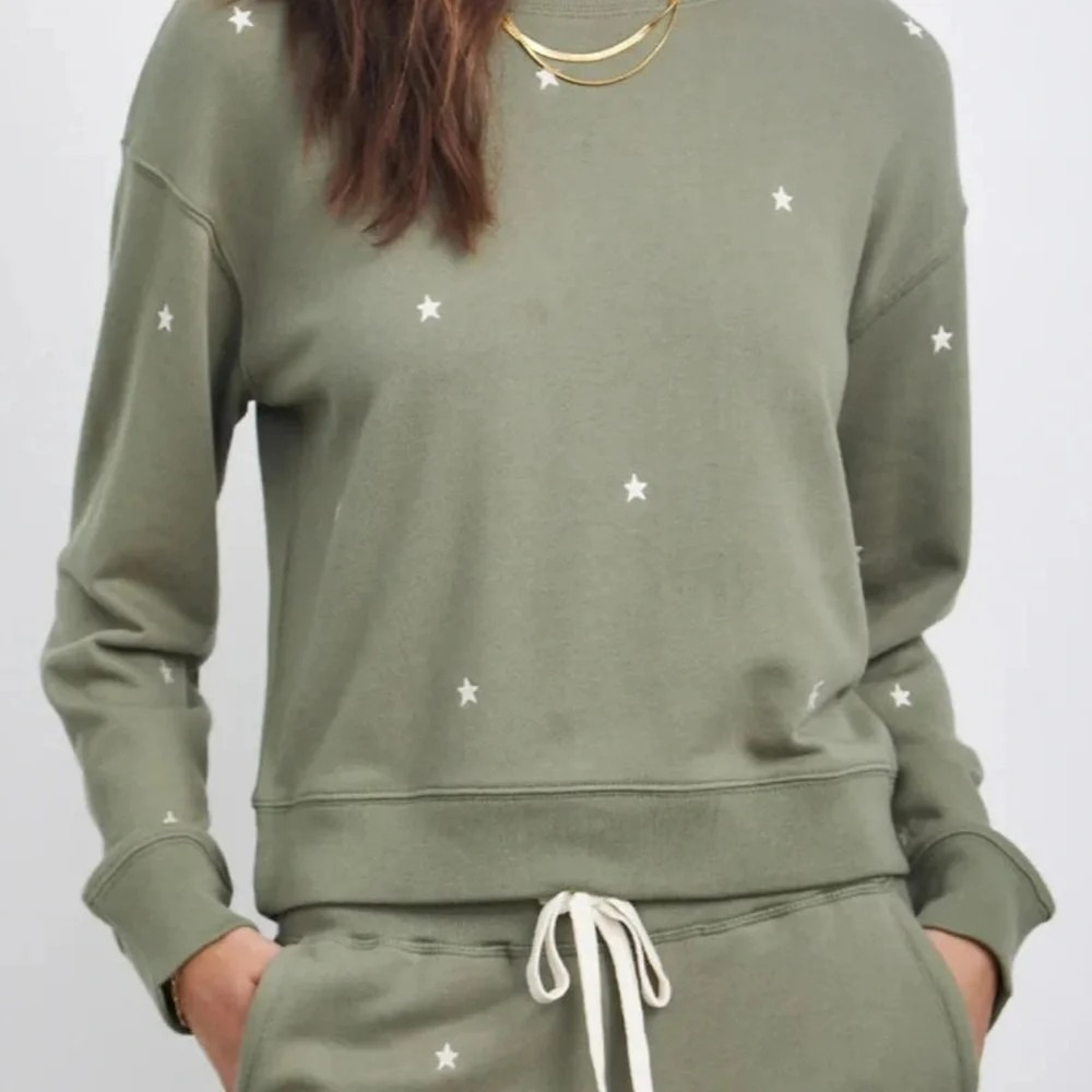 Rails Ramona Olive‎ Sweatshirt  Embroidered Stars